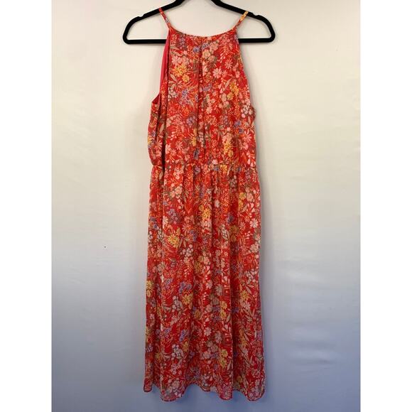 The General Good Dresses & Skirts - The General Good Dress Women PXL Multicolor Floral Sleeveless Keyhole Halter